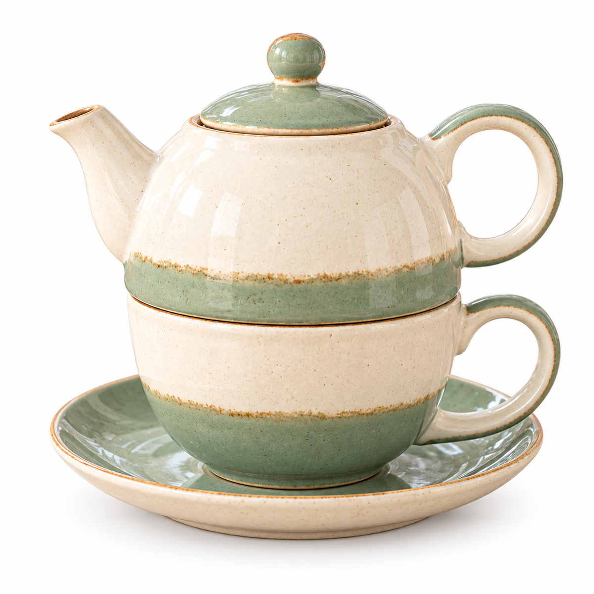 Tervinna Ceramic Tea-for-One Set: product on white background