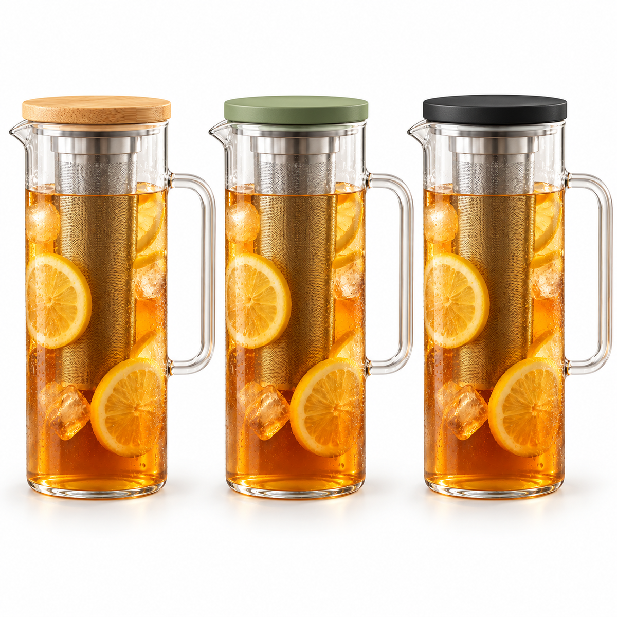 Tervinna Cold Brew Pitcher with Removable Infuser: three color options