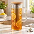 Cold Brew Pitcher with Removable Infuser main image with transparent Tervinna logo at lower right