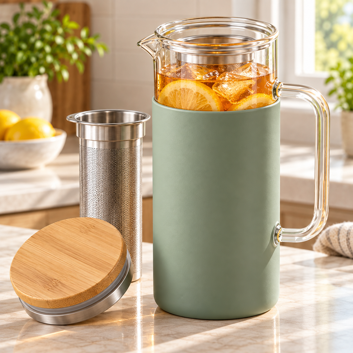 Tervinna Insulated Tea Travel Tumbler: close-up product detail
