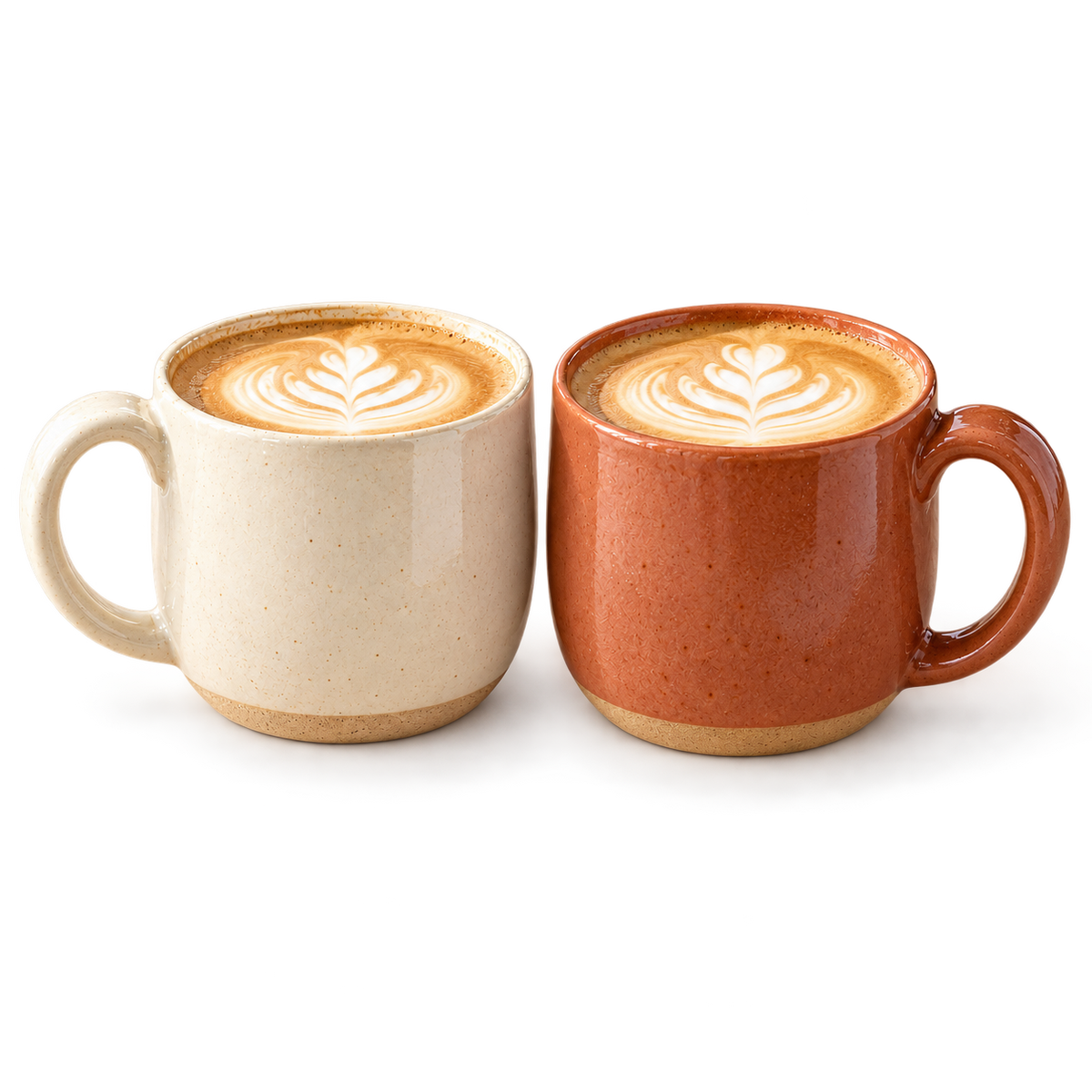 Tervinna Ceramic Latte Mugs, Set of Two: product on white background