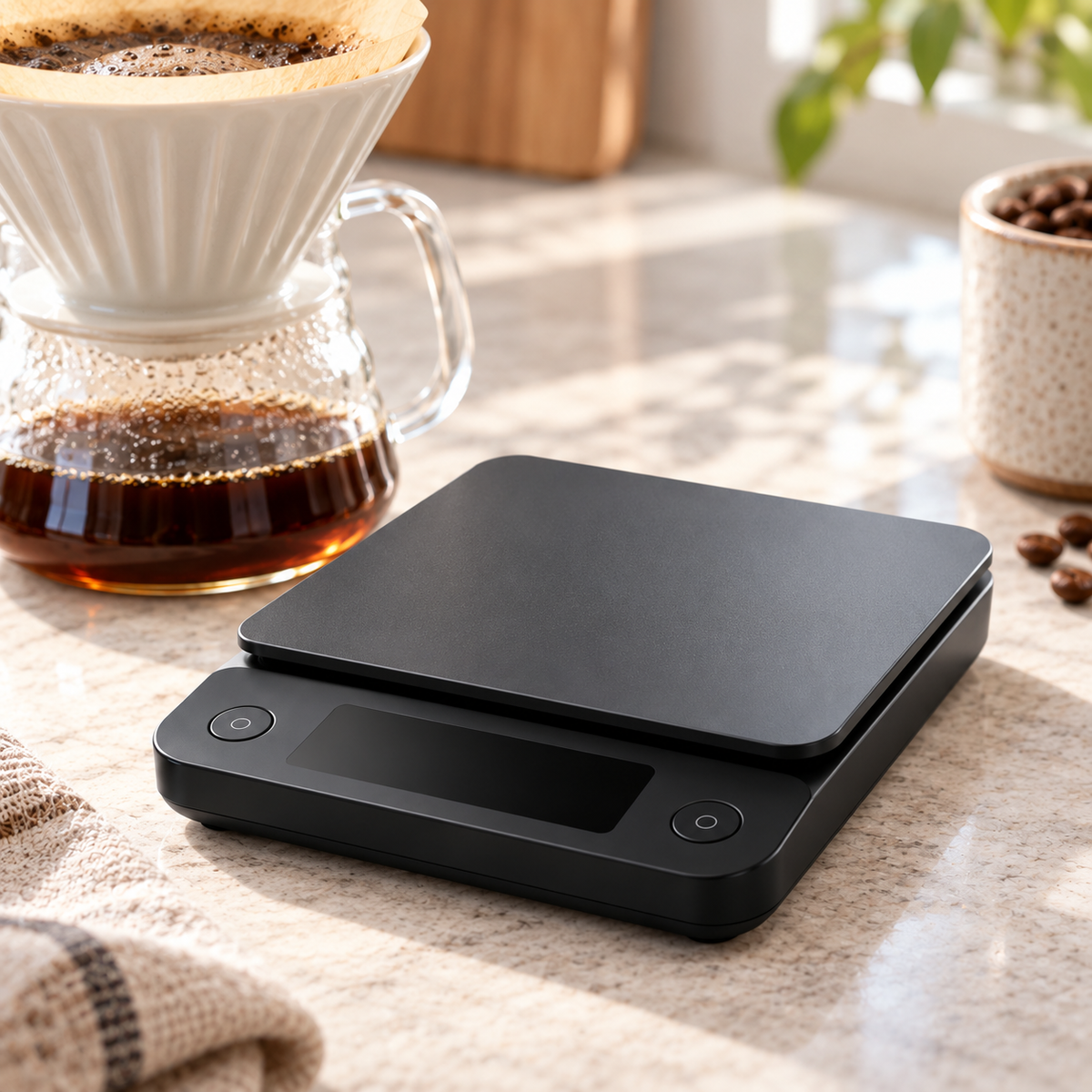 Tervinna Slim Digital Coffee Scale: close-up product detail