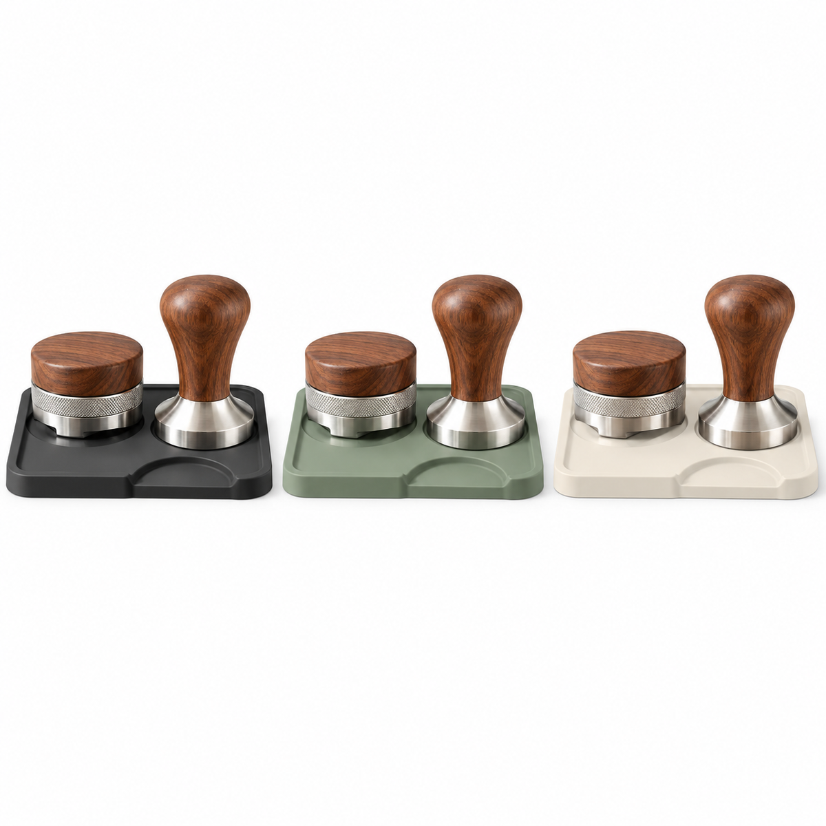 Tervinna Espresso Tamper and Distributor Set: three color options
